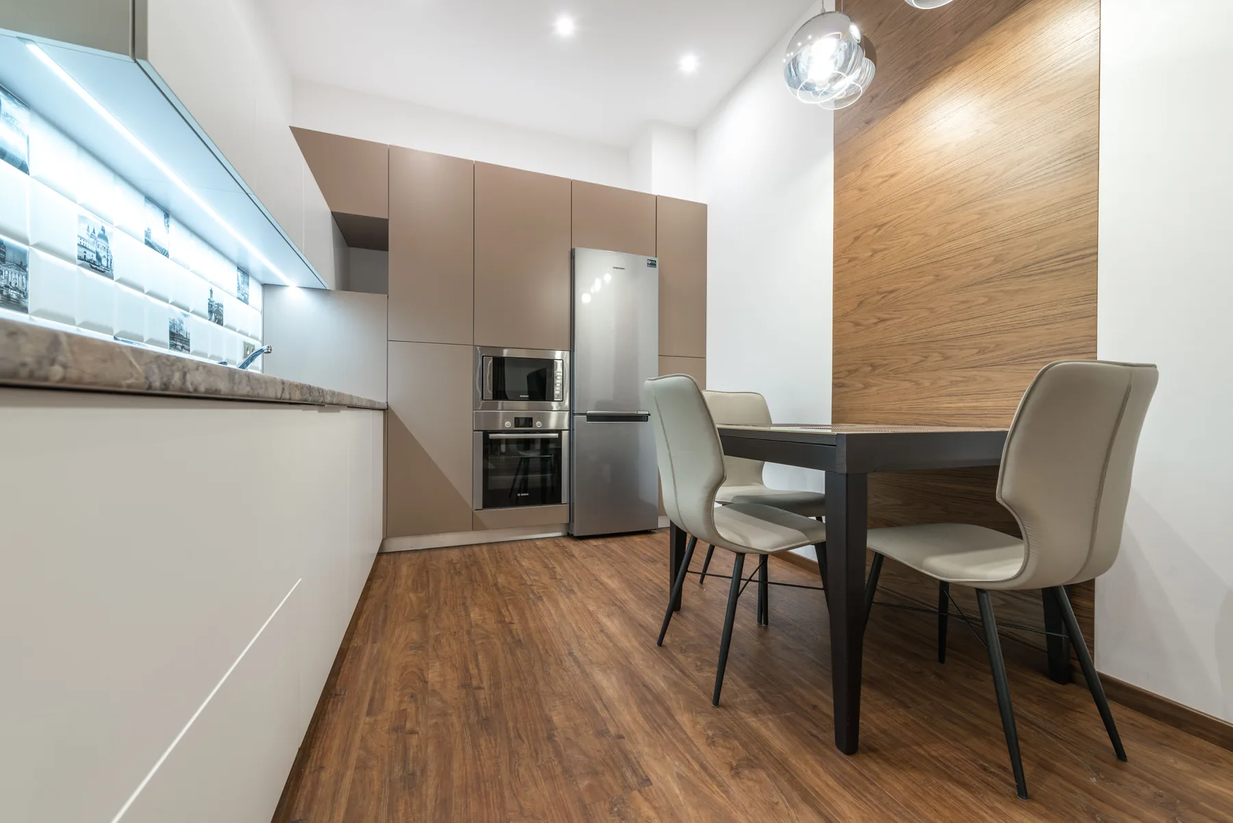 A bright, carefully maintained kitchen interior